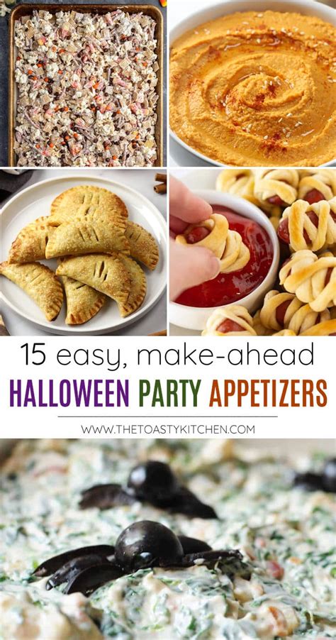 15 Make-Ahead Halloween Party Appetizers - The Toasty Kitchen