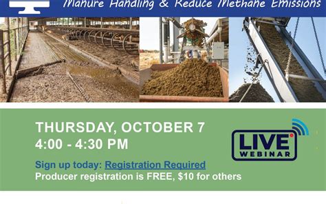 LIVE WEBINAR How To Use AMMP Funds To Improve Manure Handling Reduce