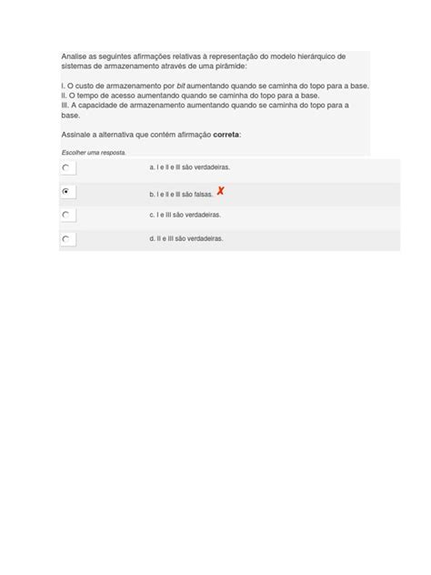 Analise As Seguintes Afirmações Relativas À Representação Do Modelo