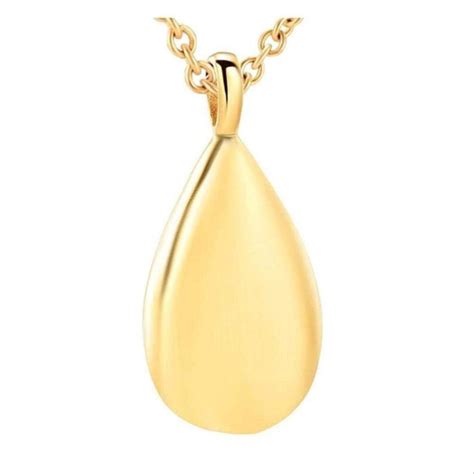 Urne Souvenir Larme médaillon Pendentif Collier pour Cendres Bijoux