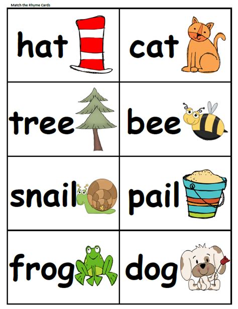 Rhyming Words Games For Kindergarten