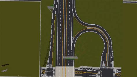 Minecraft Highway Interchange Minecraft Map