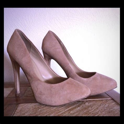 Aldo Nude Suede Heels Perfect Condition