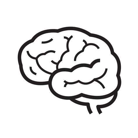 Simple Icon Human Brain 20900882 Vector Art At Vecteezy