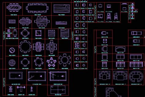 Furniture Library Dwg Block For Autocad Artofit