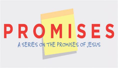 The Promises Of Jesus – Church Sermon Series Ideas