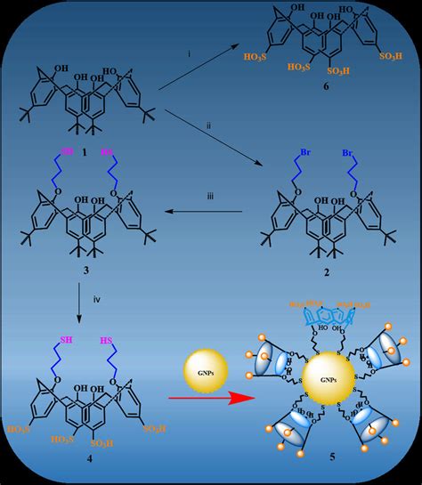 Scheme 1 The Schematic Route For The Synthesis Of The Calix 4 Arene