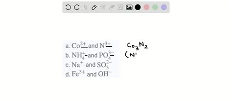 Solved Determine The Formula For The Compound Formed Between Each Pair