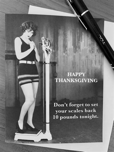 Happy Thanksgiving Set Your Scales Back Pounds Funny Etsy