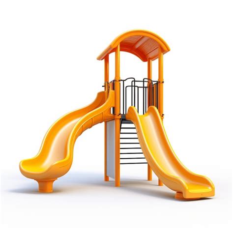 Premium Photo | Playground slide with white background high quality