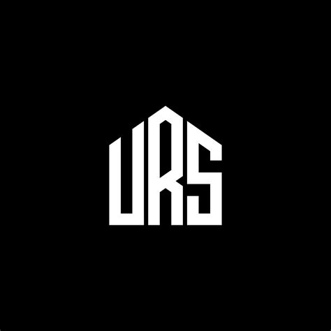 Urs Letter Logo Design On Black Background Urs Creative Initials