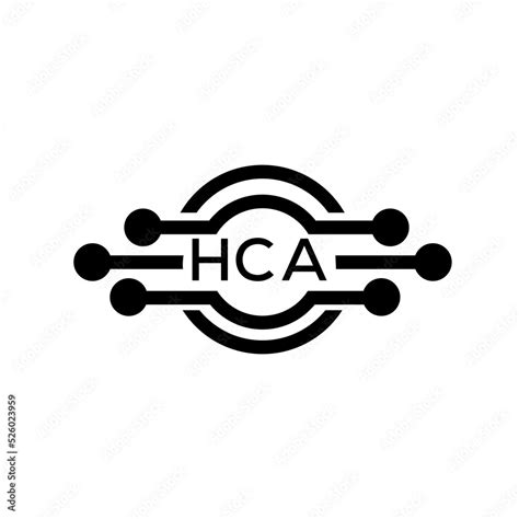 HCA letter logo. HCA best white background vector image. HCA Monogram logo design for ...