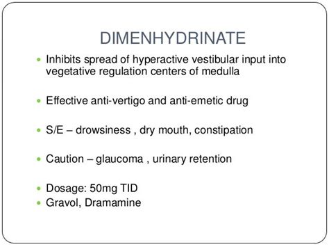 Pharmacotherapy of vertigo