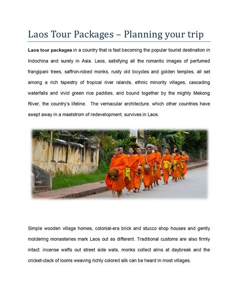 Laos tour packages | Luxury Travel Vietnam by Luxury Travel Vietnam - Issuu