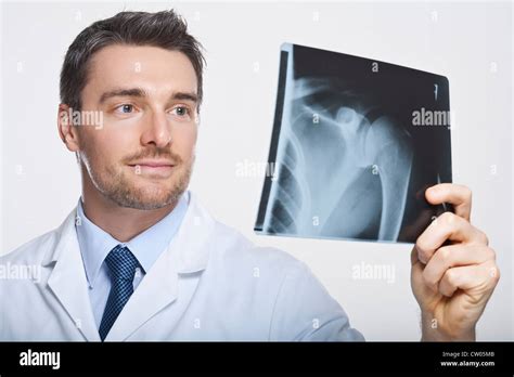 Doctor Examining X Ray Stock Photo Alamy