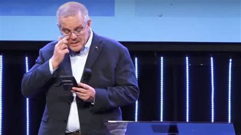 Emotional Scott Morrison Fights Back Tears In Church Following Election