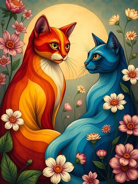 Cat Art Animal Illustration Free Stock Photo - Public Domain Pictures