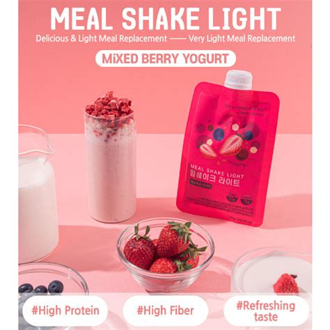 Buy2 Get 1free Korea Strawberry Meal Shake Bundle 7pouchs High Protein