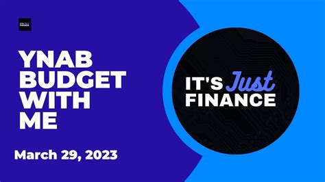 YNAB Budget With Me March 29 2023 YouTube