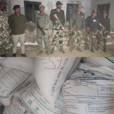 Bsf Foils Smuggling Attempts Seizes Phensedyl Sugar On International