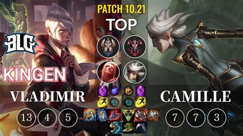 Blg Kingen Vladimir Vs Camille Top Kr Patch Youtube