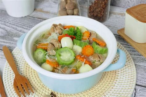 Resep Sop Oyong Bakso Sapi Menu Pelengkap Makan Nasi Yang Berkuah Gurih