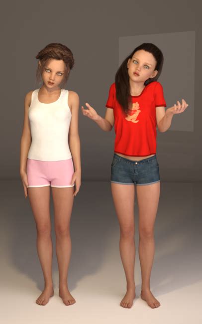 Delicate Poses For Tween Julie 7 3d Models For Poser And Daz Studio