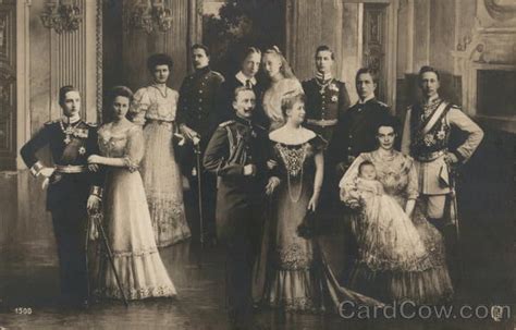 The German Royal Family With Kaiser Wilhelm I in Center Royalty