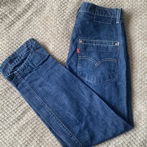 Levis Dark Wash Jeans D E S C R I P T I O Depop