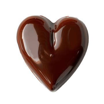 Heart Shaped Chocolate Object Smooth And Glossy, Heart Shaped ...