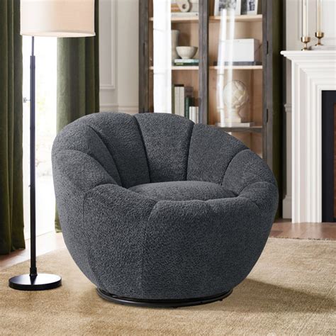 Mercer Tirian Upholstered Swivel Barrel Chair Wayfair