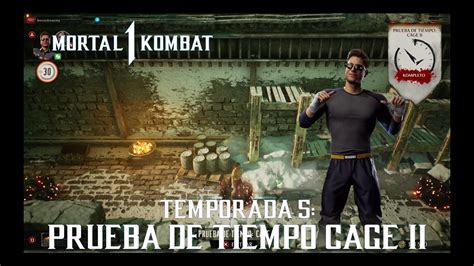 Mortal Kombat Invasion T Muralla Prueba De Tiempo Cage Ii