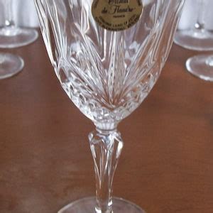 Crystal Stemware Cristal De Flandre Glasses Salzburg Crystal France SET