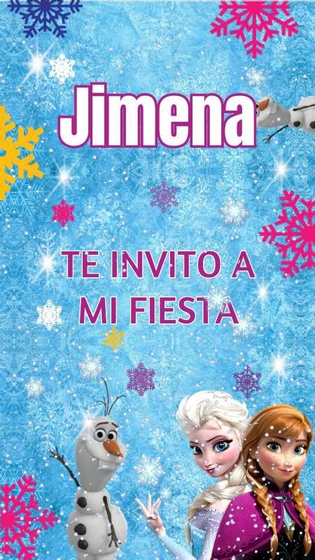 Invitaciones De Frozen Para EDITAR GRATIS Whatsapp