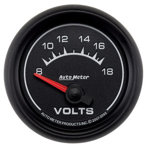 Autometer Atm5992 Es 2 116 Voltmeter W Air Core 8 18v