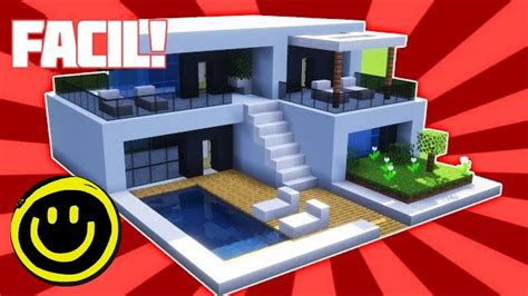 Como Construir Una Casa Moderna En Minecraft Facil Sencilla Y Con