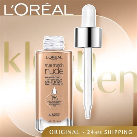 New Loreal Paris True Match Nude Hyaluronic Tinted Serum Foundation