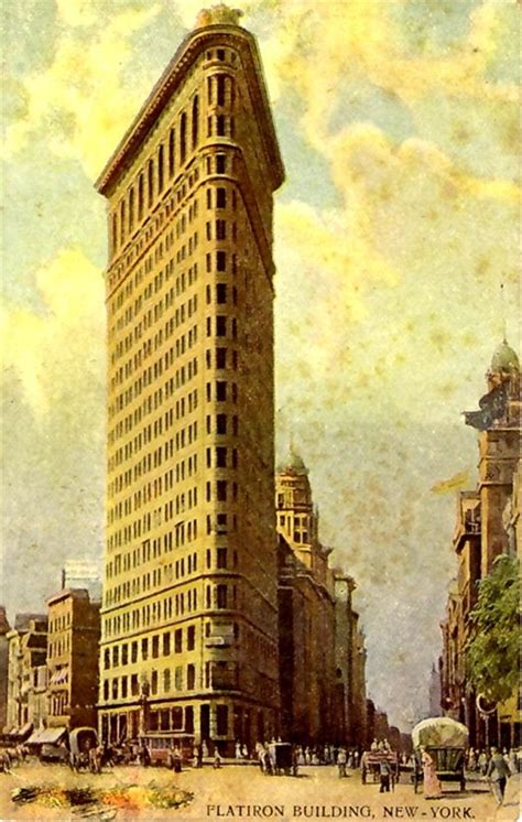 Postales Flatiron Building Edificio Flatiron Nueva York Vintage