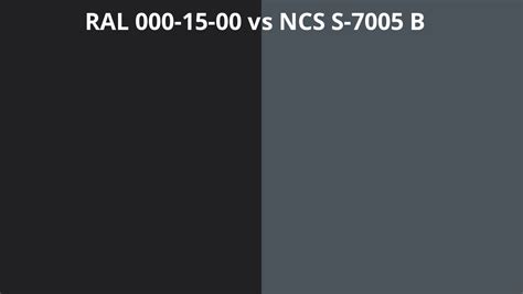 Ral 000 15 00 Vs Ncs S 7005 B Ral Colour Chart Uk