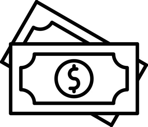 Money Outline Icon 9248637 Vector Art at Vecteezy