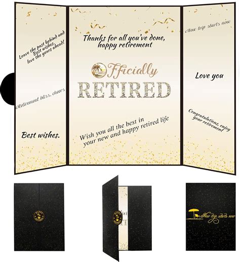 Amazon Viogtmca Black Gold Retirement Card Alternative Retirement