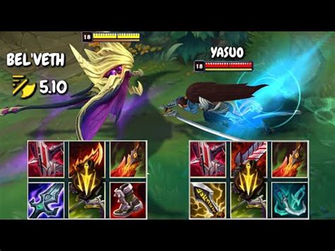 BEL VETH Vs YASUO FULL BUILD FIGHTS Best Pentakills YouTube