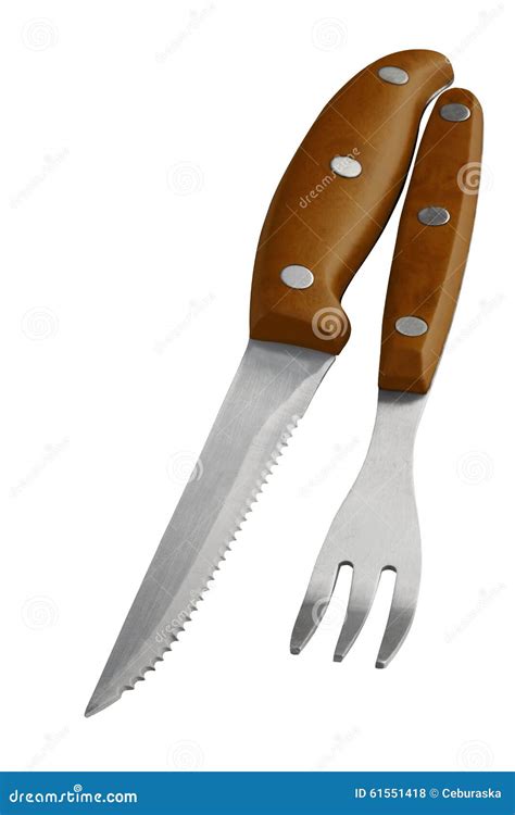 Steak Flatware Set Cutlery Steak Knife And Fork With Wooden Handle