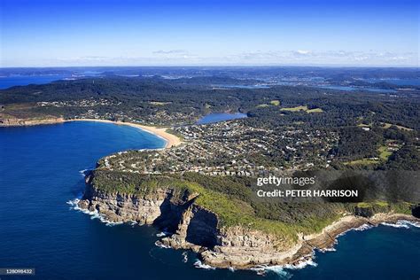 Aerial View Of Copacabana Central Coast Nsw Australia High Res Stock