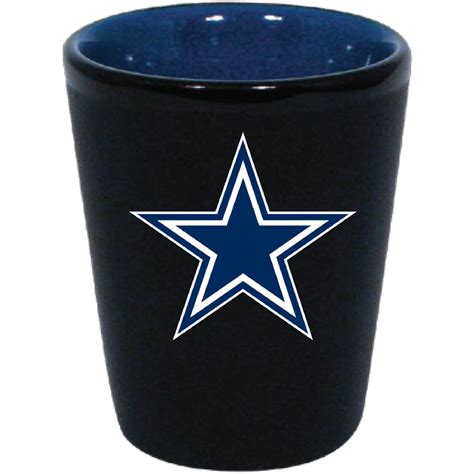 Dallas Cowboys 2oz Matte Blackinner Color Shot Fan Treasures