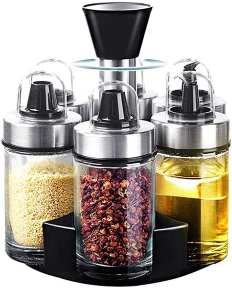 Amazon Seasoning Jar Container Bottles Glass Condiment Bottle Sets