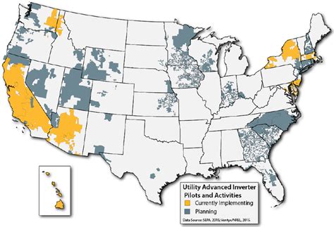 Map of utilities implementing or considering implementing advanced ...