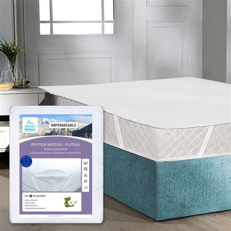 Protège Matelas Eponge Bouclette Imperméable alèse forme plateau