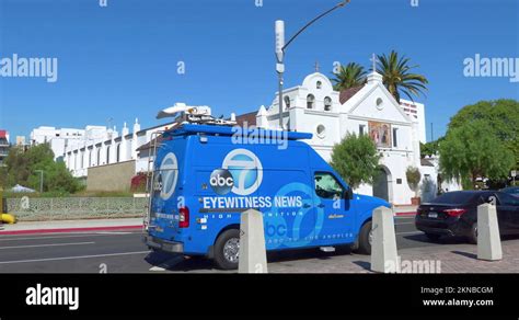 ABC Eyewitness News 7 Van Preparing To Broadcast Live Event In Los