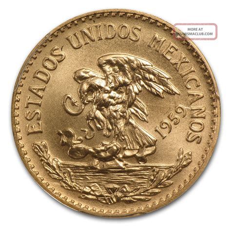 1959 Mexico 20 Pesos Gold Coin Restrike Ms 68 Pcgs Sku 83851